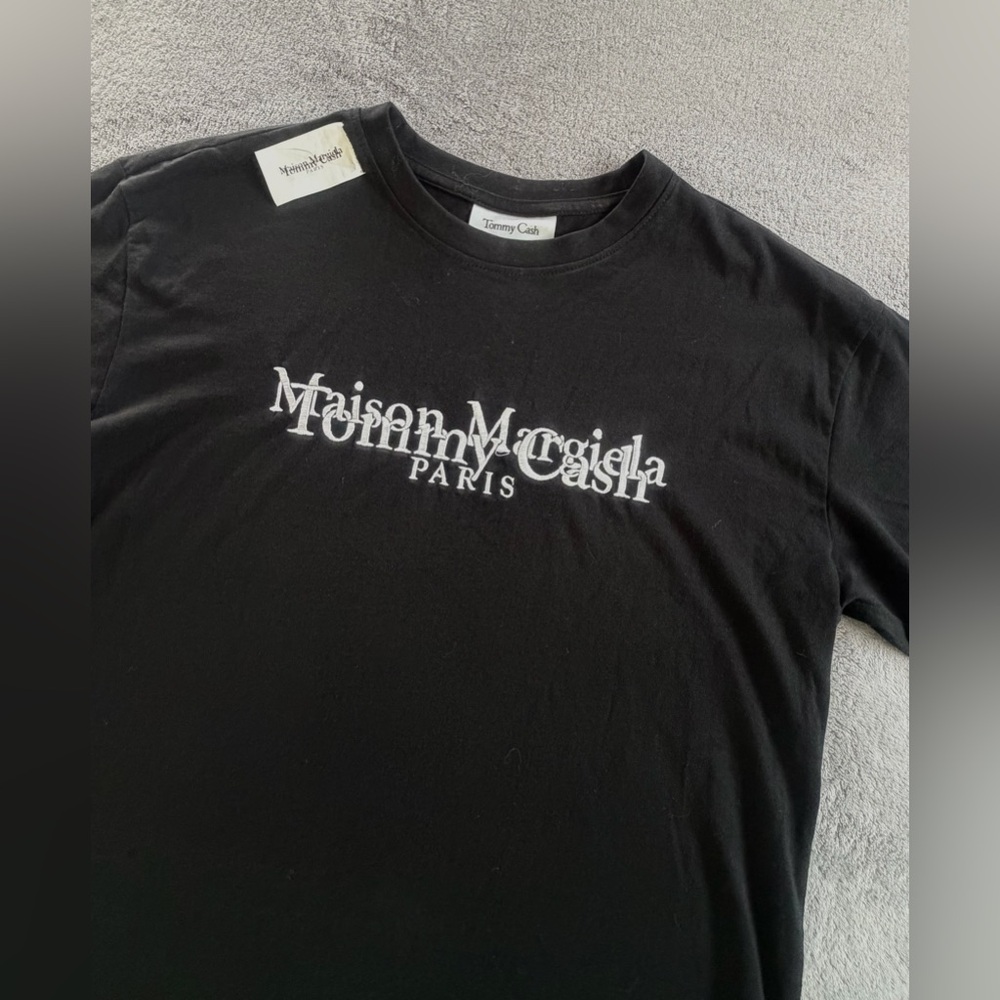 MM6 Maison Martin Margiela Black Short Sleeve Logo T Shirt - Picture 2 of 2